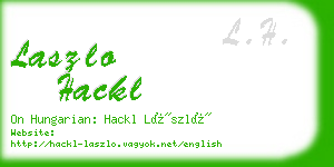 laszlo hackl business card